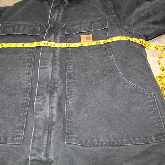 Carhartt Sandstone Traditional Coat Size Large Tall C26 BLK - Arctic Quilt Lined - Picture 4 of 15